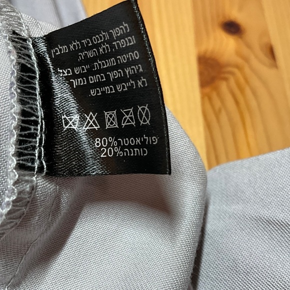 MIA INSPIRATION Cotton Blend Open Back Long Sleeve 1/2 Button Collared Shirt L - Picture 9 of 11